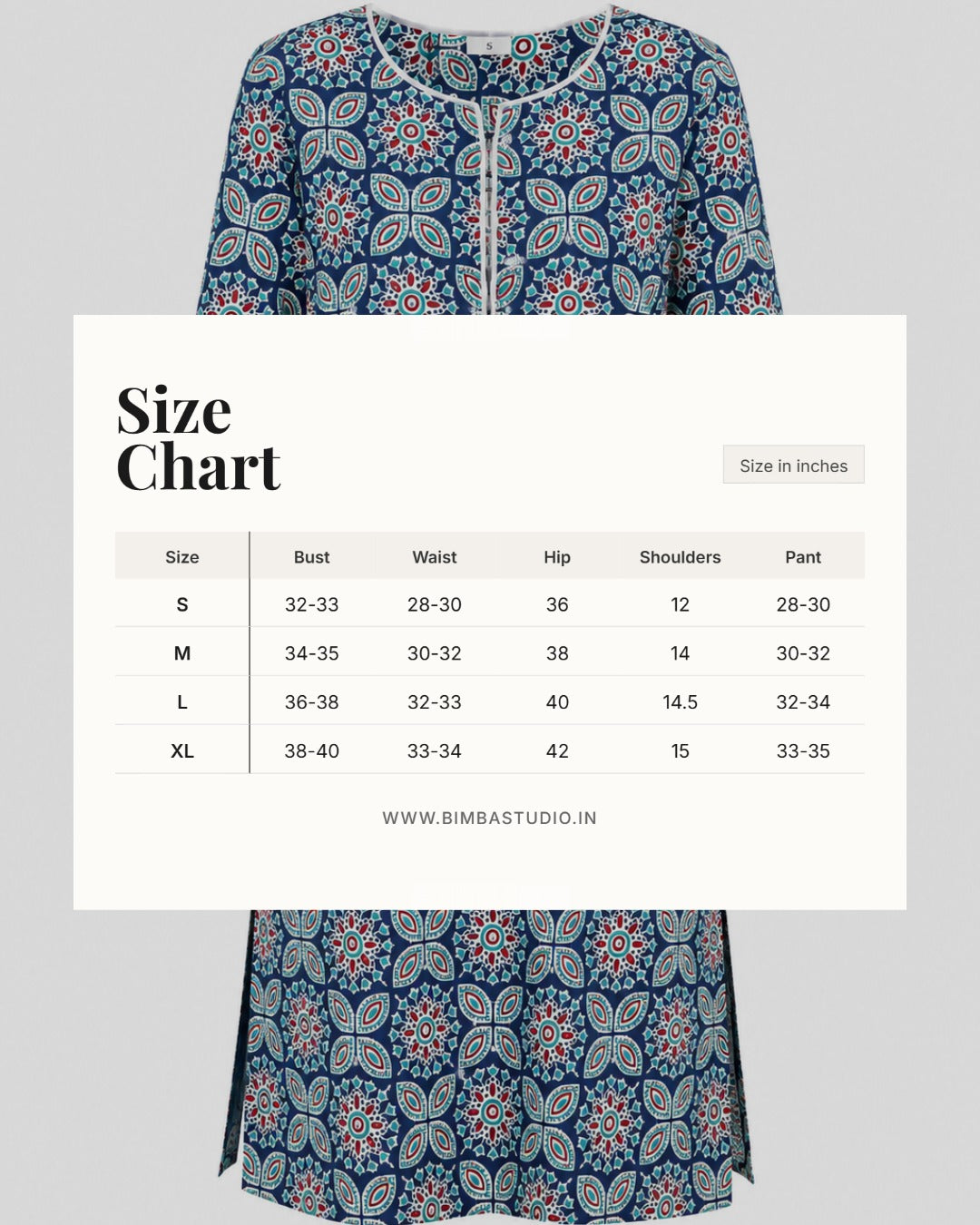 Nakshatra Handblock Printed Cotton Co-ord Set
