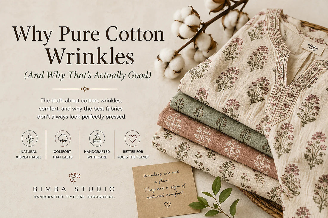 Why Pure Cotton Wrinkles (And Why That's Actually Good)