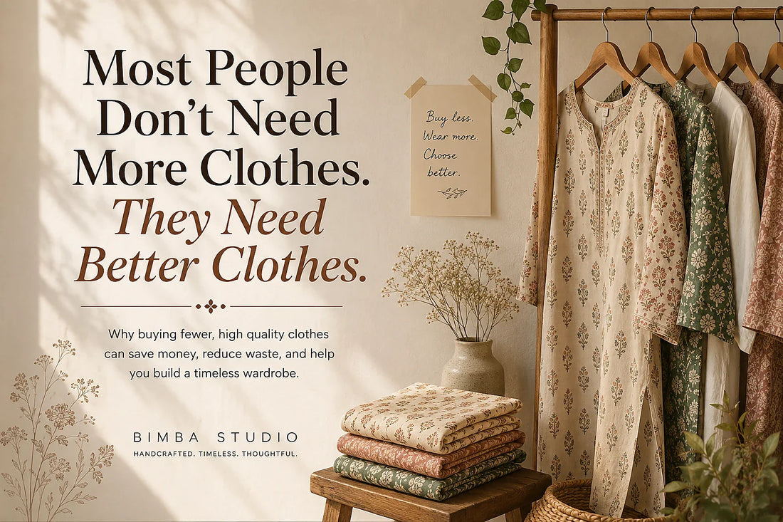 Most People Don't Need More Clothes. They Need Better Clothes.