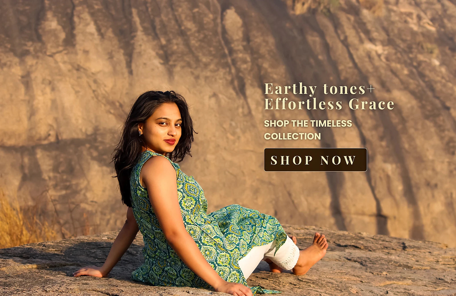 green cotton office wear kurti for women bimba studio