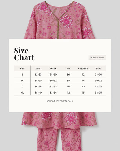 Tavare Handblock Printed Cotton Co-ord Set