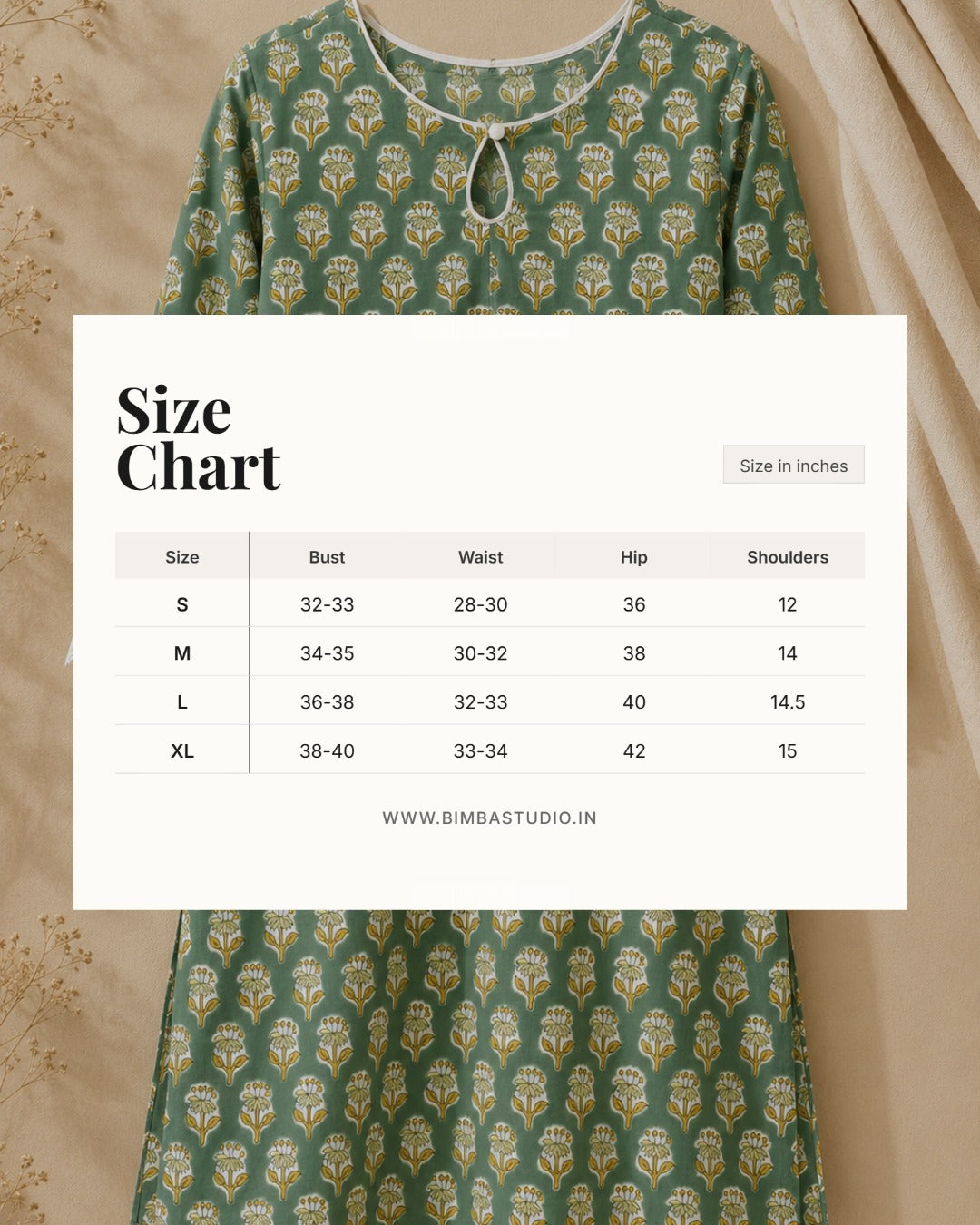 Veni Handblock Printed Cotton Straight Kurta