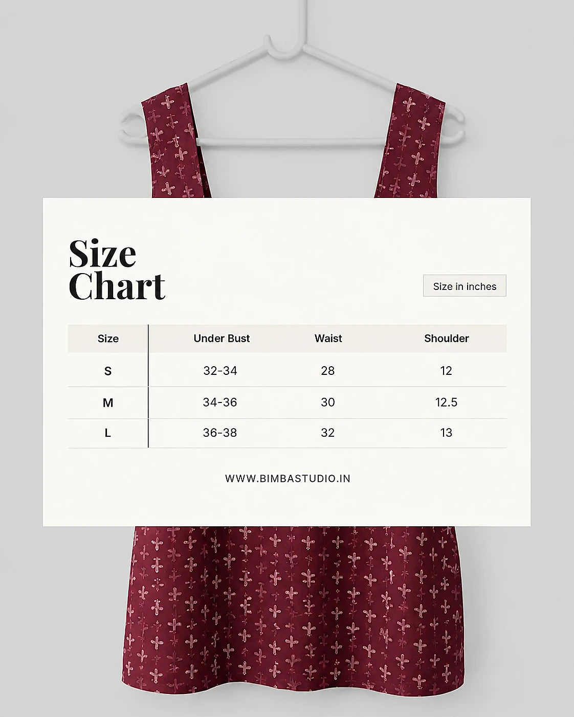 Ira Wine Red Printed Corset Kurti for Women| Maroon Corset Kurti