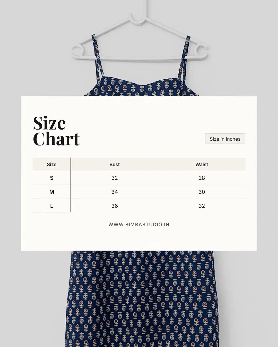 Neeli Floral Spaghetti Strap Kurti - Bimba Studio 